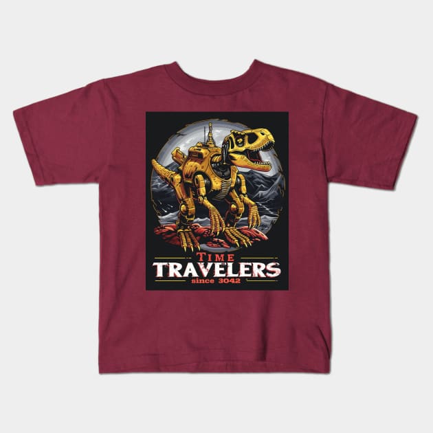 Time Travelers Kids T-Shirt by Time Travelers Nostalgia